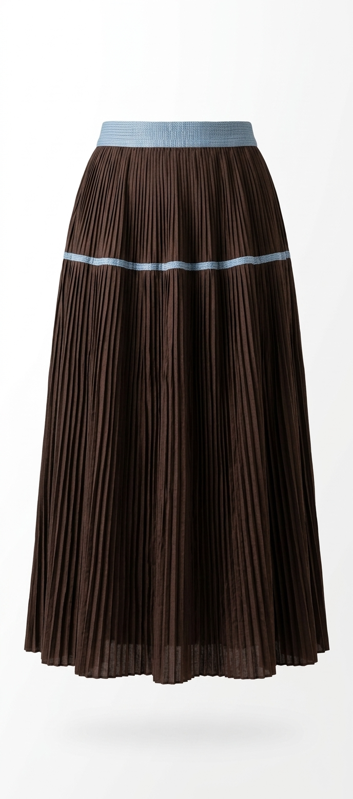 Traditional Zhuang Ethnic Clothing Set - Handmade Embroidered Top & Xiangyunsha Pleated Skirt - Image 6