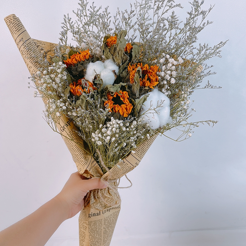 Dried Sunflower Flowers - Natural Air-Dried Preserved Sunflowers - Image 7