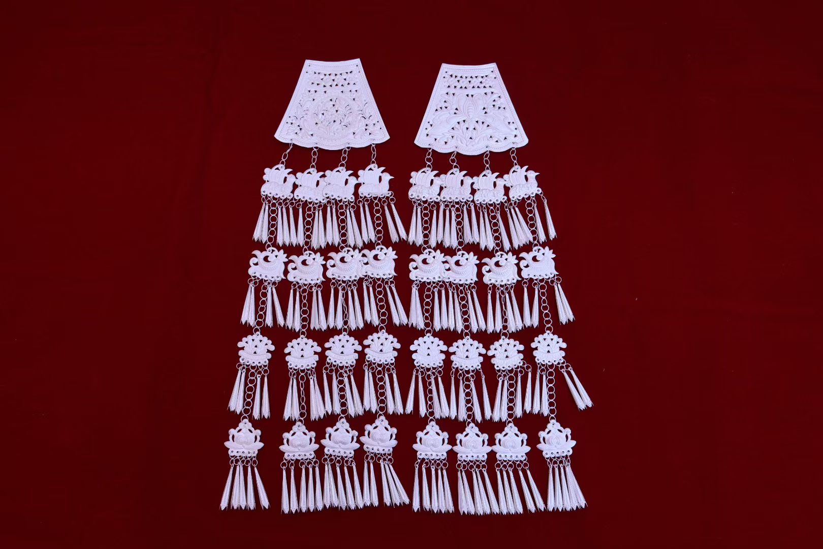 Yunnan Qiubei Black Sha Branch Zhuang Ethnic Bride Costume • Handmade Haute Couture - Image 13