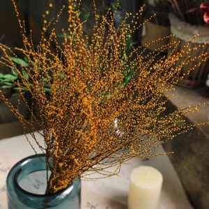 Dried Snow Grass Branches - Delicate Everlasting Decor Stems